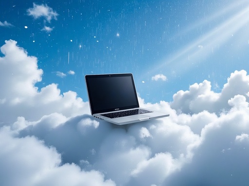 デジタル雲とバイナリ雨 - 무료 다운로드 가능한 シュールな背景