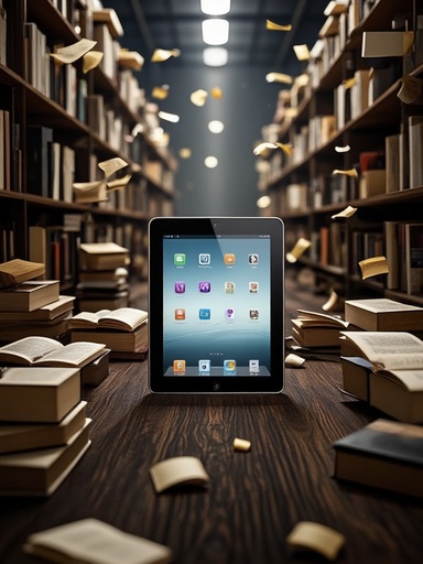 浮遊する本の図書館 - 무료 다운로드 가능한 想像上の空間