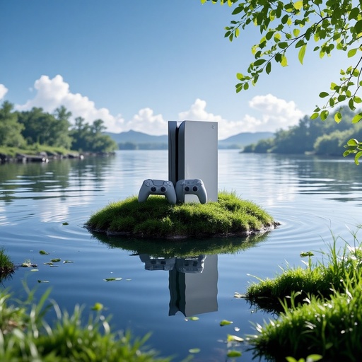 静かな湖と島 - 무료 다운로드 가능한 自然の風景