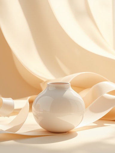 Ivory satin ribbons and delicate fabric - 무료 다운로드 가능한 Studio backdrop