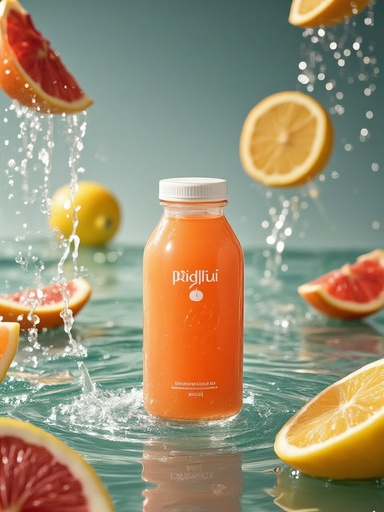 果物スライスの噴水 - 무료 다운로드 가능한 商業ポスター