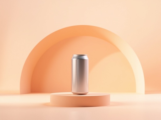 Pastel peach paper tunnels and podiums - 무료 다운로드 가능한 Studio background