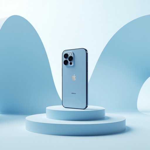 パステルスカイブルーポディウム - 무료 다운로드 가능한 スタジオ背景