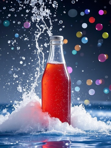 泡の滝 - 무료 다운로드 가능한 商業ポスター