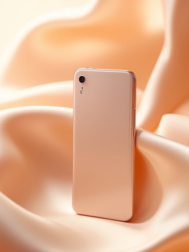 복숭아 색의 사틴 배경 - 무료 다운로드 가능한 패브릭 배경