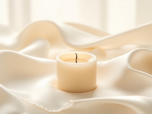 미니멀한 화이트 새틴 배경 - 무료 다운로드 가능한 인테리어