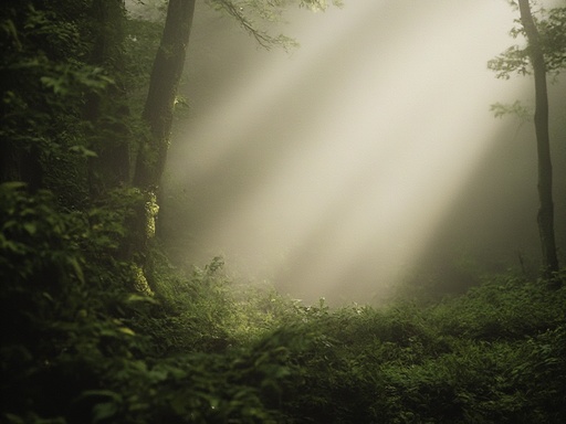 朝の霧の森 - 무료 다운로드 가능한 自然