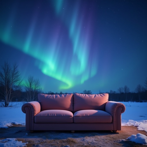 オーロラで照らされた夜空 - 무료 다운로드 가능한 自然