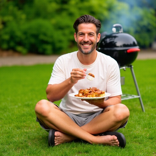 緑豊かな芝生とバーベキューグリル - 무료 다운로드 가능한 自然