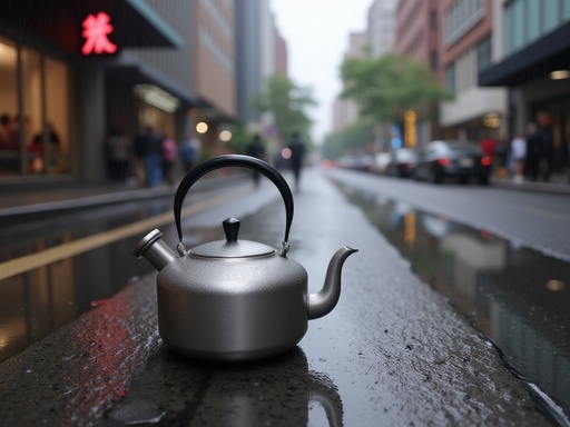 Wet City Street - 무료 다운로드 가능한 Urban Landscape