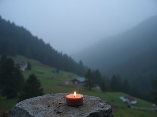 안개 낀 계곡 - 무료 다운로드 가능한 자연 경관