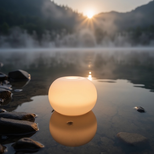 霧のかかった湖畔 - 무료 다운로드 가능한 自然