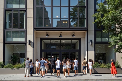 Modern building and greenery - 무료 다운로드 가능한 Urban landscape