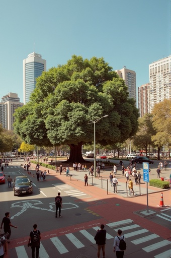 번화한 도시 거리 - 무료 다운로드 가능한 도시 경관