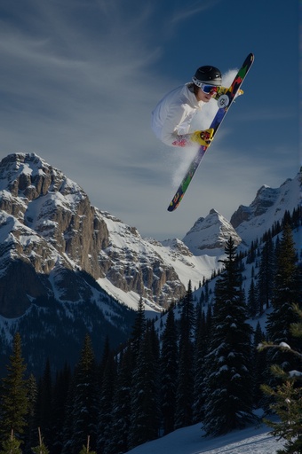 Snow-covered mountain and pine trees - 무료 다운로드 가능한 Nature