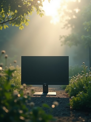 霧の朝の庭 - 무료 다운로드 가능한 自然