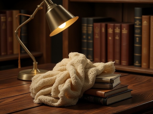 Elegant Dark Wood Library Table - 무료 다운로드 가능한 Library