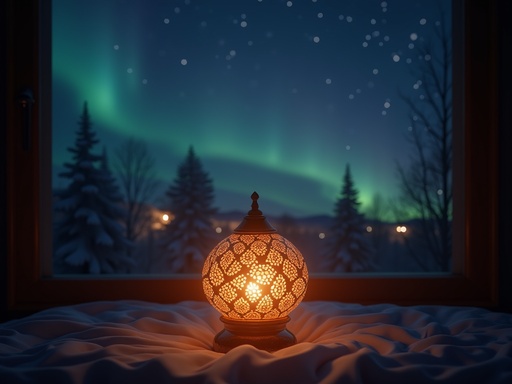 오로라가 비치는 밤하늘 - 무료 다운로드 가능한 자연