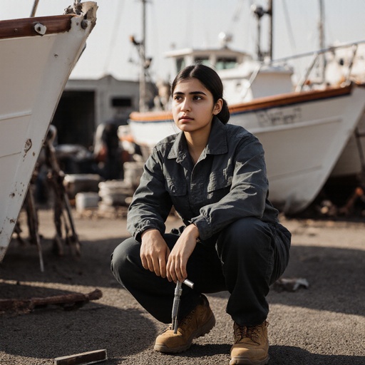 Fishing boat repair site - 무료 다운로드 가능한 Outdoor work environment