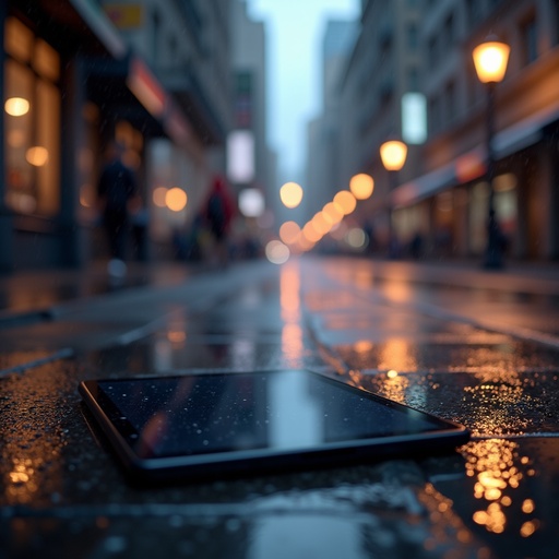 Rainy Urban Street - 무료 다운로드 가능한 Urban Landscape